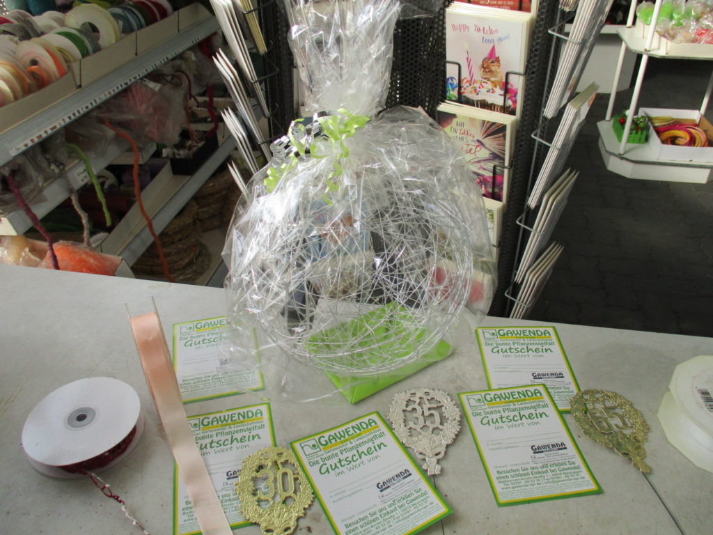 Gutscheine und Geschenkepräsente